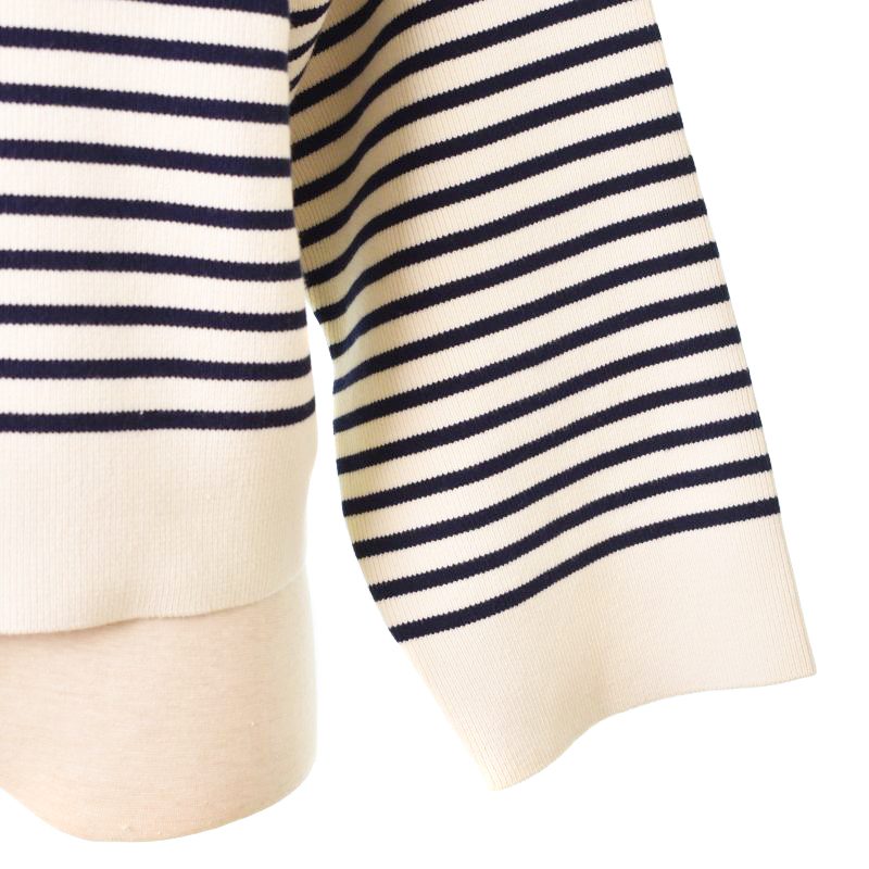 セリーヌ CELINE エンブロイダリー マリニエール コットン ニット プル  