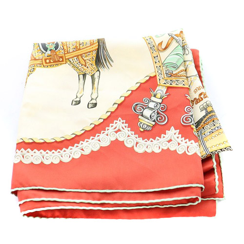 エルメス カレ90 Paperoles 馬車と貴族 【箱付き】 エルメス カレ90 PAPEROLES パプロール 馬車と貴族 スカーフ