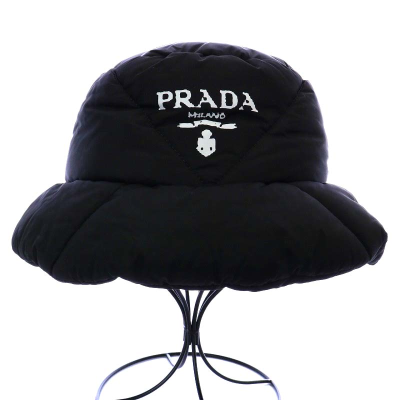 プラダ PRADA 21年製 帽子 バケットハット トライアングル 