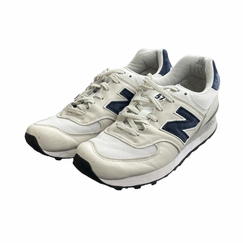 送料込 new balance OU576LWG グレー/ネービー ヤンキース ニューバランス NEW BALANCE OU576LWG スニーカー UK製 27.5cm
