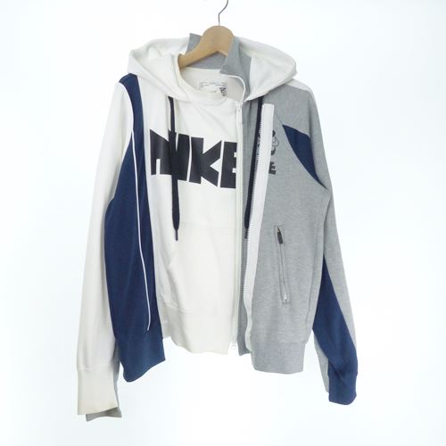 サカイ sacai × nike ナイキ DOUBLE ZIP HOODIE ダブルジップ  