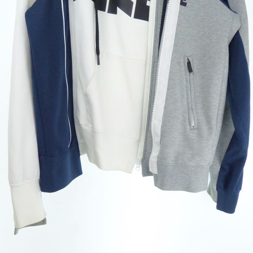 NIKE × sacai Double Zip Hoodie ナイキ パーカー WMNS) Nike x sacai Double-Zip Hoodie 'Obsidian' CD6303-711