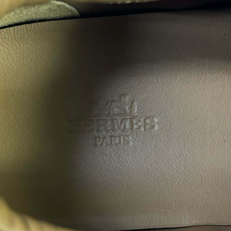 エルメス HERMES バウンジング スニーカー Hロゴ 41 26.5cm 黒 