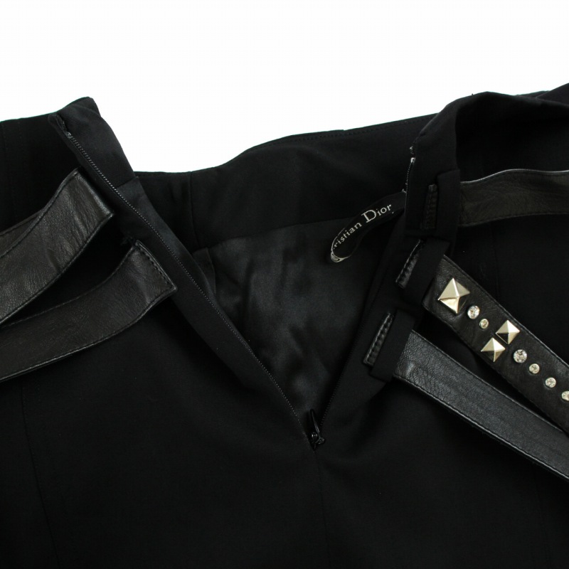 クリスチャンディオール 2004AW ガリアーノ期 タイトスカート 38 M 黒 クリスチャンディオール Christian Dior BOUTIQUE 2004AW