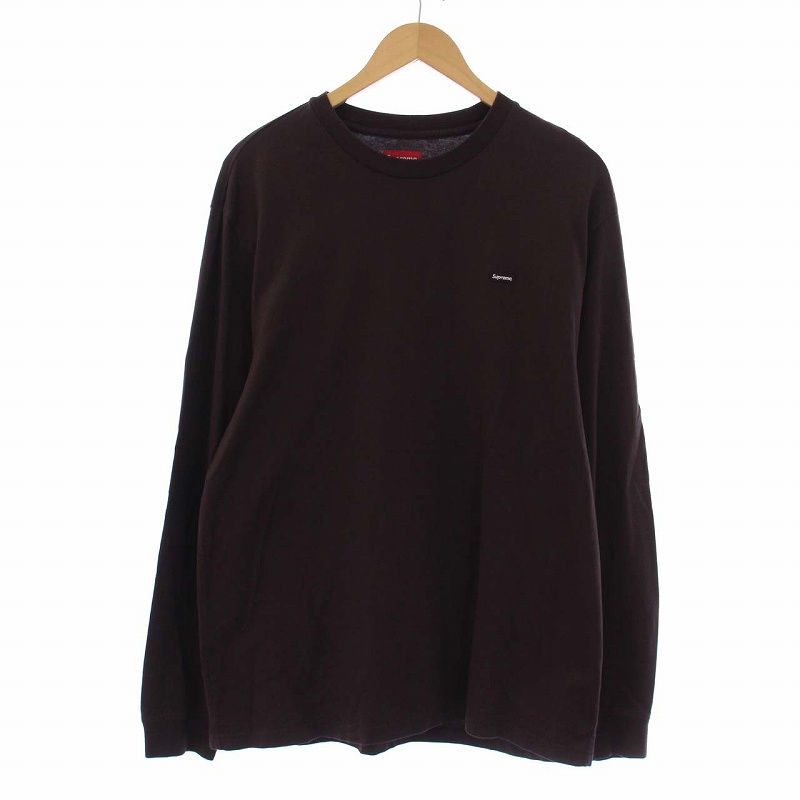 シュプリーム SUPREME 22AW Small Box L/S Tee BROWN スモールボックス 