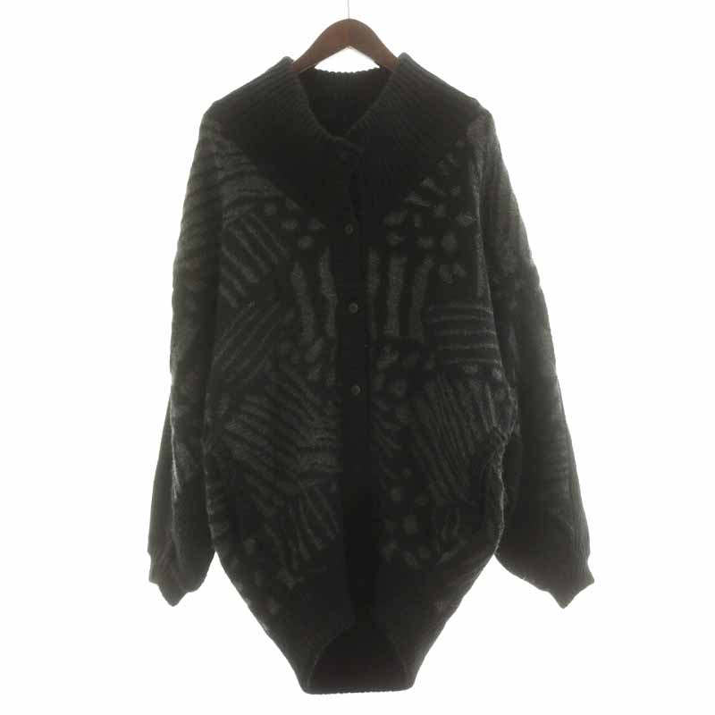 イッセイミヤケ ISSEY MIYAKE 80S 筆タグ カーディガン ニット 長袖 総  