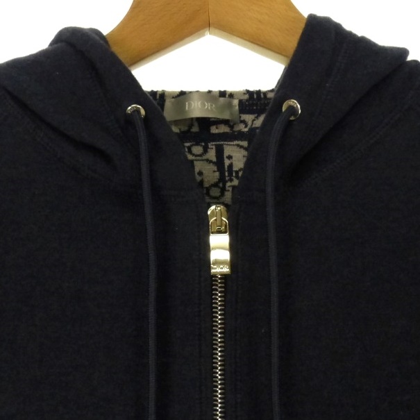 ディオールオム Dior HOMME ロゴ刺繍ジップパーカー 裏地