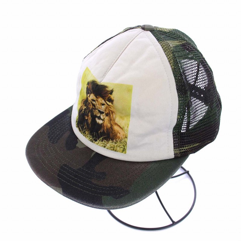 Supreme カモフラージュ フラットブリムキャップ Supreme カモフラージュ フラットブリムキャップ Supreme
