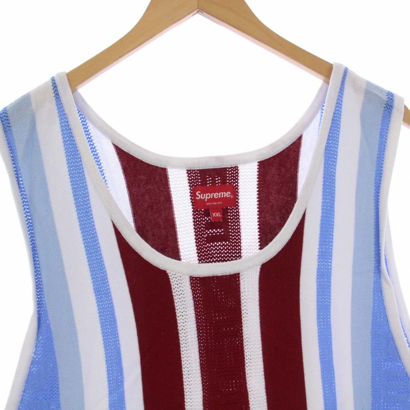 シュプリーム SUPREME 23SS Knit Stripe Tank Top ニットストライプ 