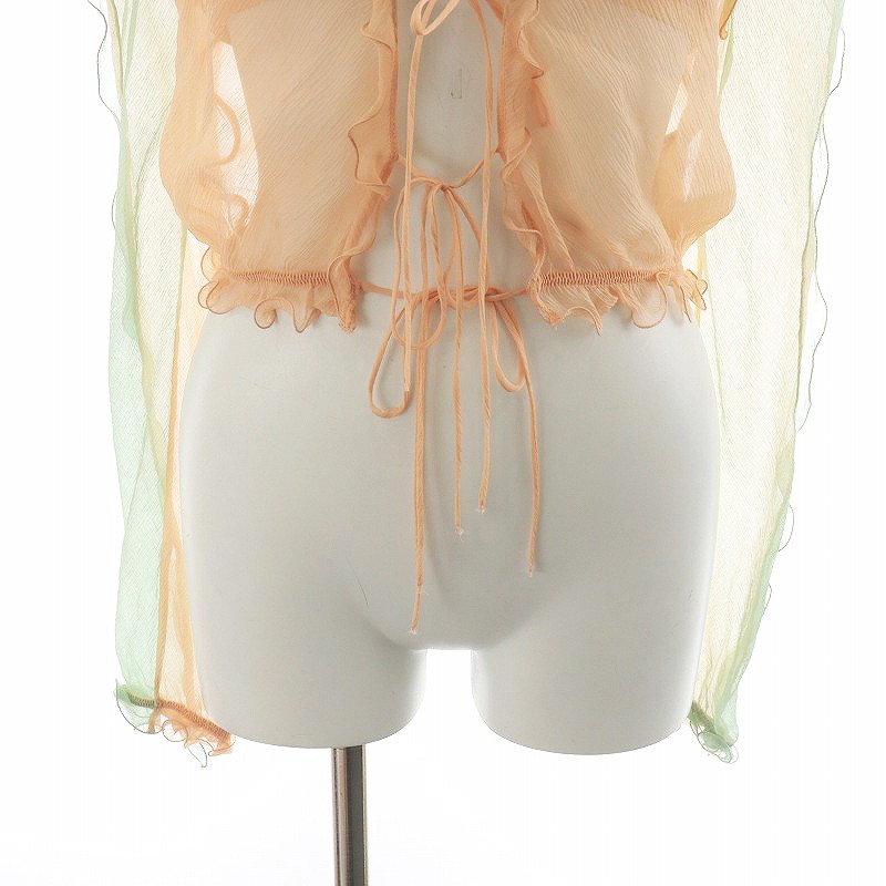 未使用品 フェンディ FENDI 22年製 CAMICIA CHIFFON CREPON 