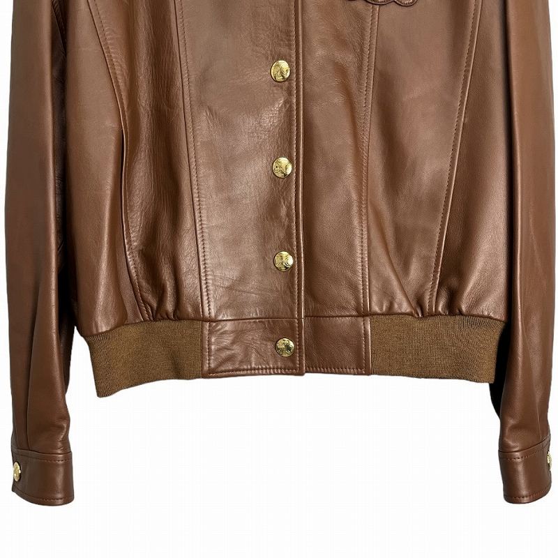 未使用品 セリーヌ CELINE レザージャケット TRIONPHE LEATHER BOULSON 