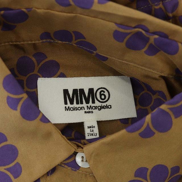 MM6 Maison Margiela 紫 ワンピース　38 ベルベット MM6 Maison Margiela パープル ロングワンピース38