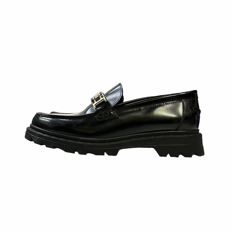 クリスチャンディオール Christian Dior CODE ロゴプレート ローファー 