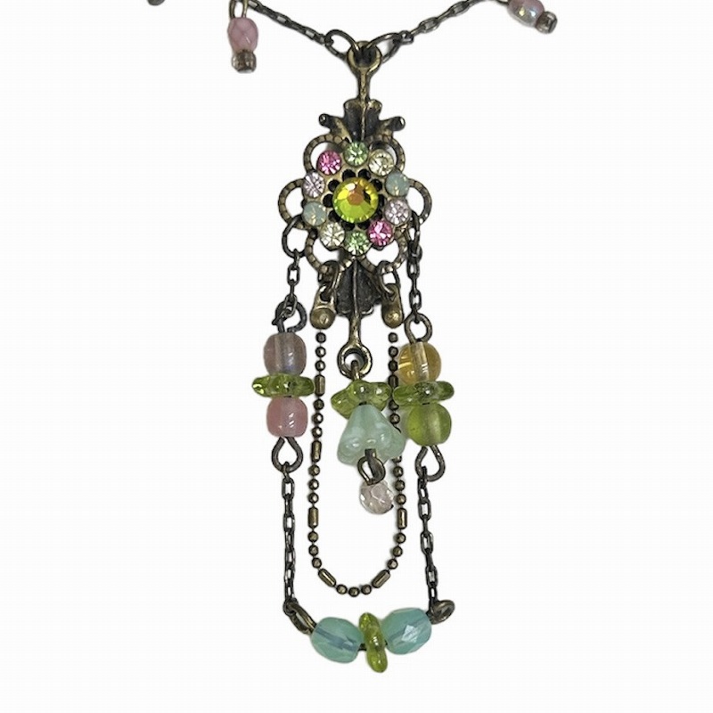 ミハエルネグリン花モチーフ パール装飾 ネックレス フラワーモチーフパールネックレス ミハエルネグリン ミハエルネグリン