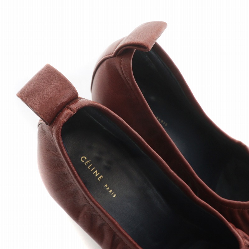 セリーヌ CELINE パンプス ソフトバレリーナ フィービー期 スクエア 