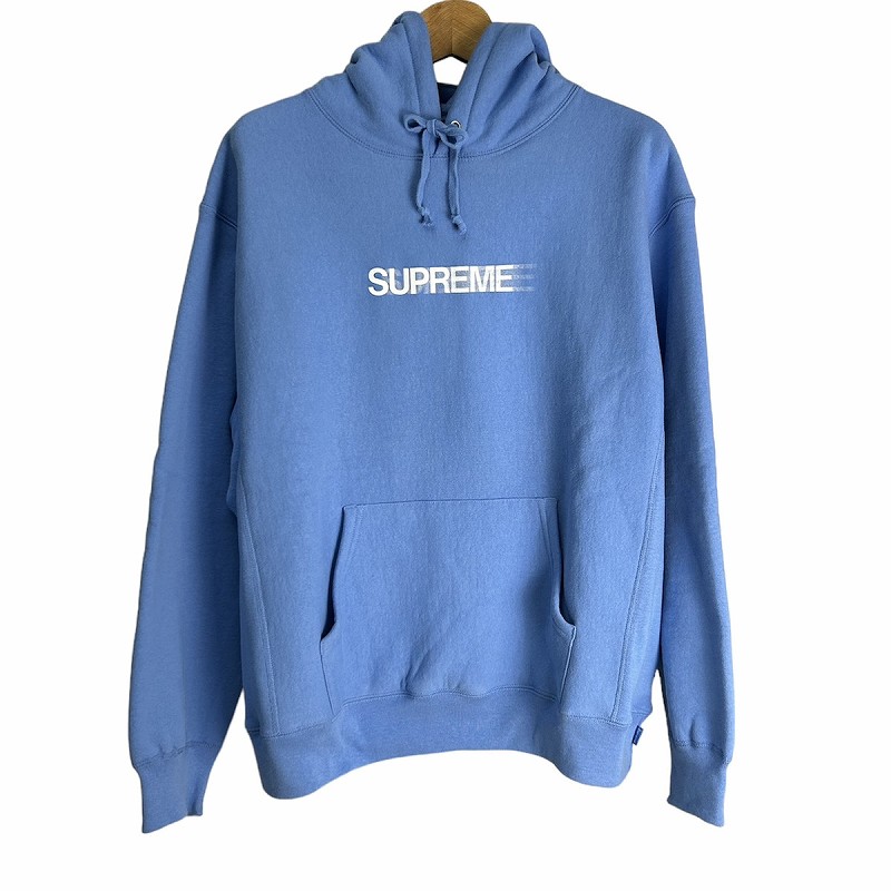 シュプリーム SUPREME パーカー フーディー 水色 ライトブルー 裏起毛  