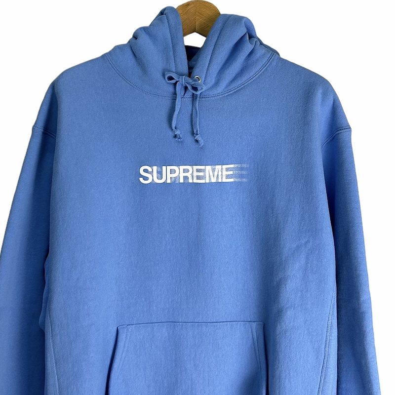 は*中様 Supreme フード付きパーカー 水色 シュプリーム SUPREME パーカー フーディー 水色 ライトブルー
