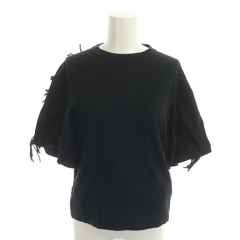 トーガ プルラ TOGA PULLA ショルダーフリンジTシャツ カットソー 半袖 