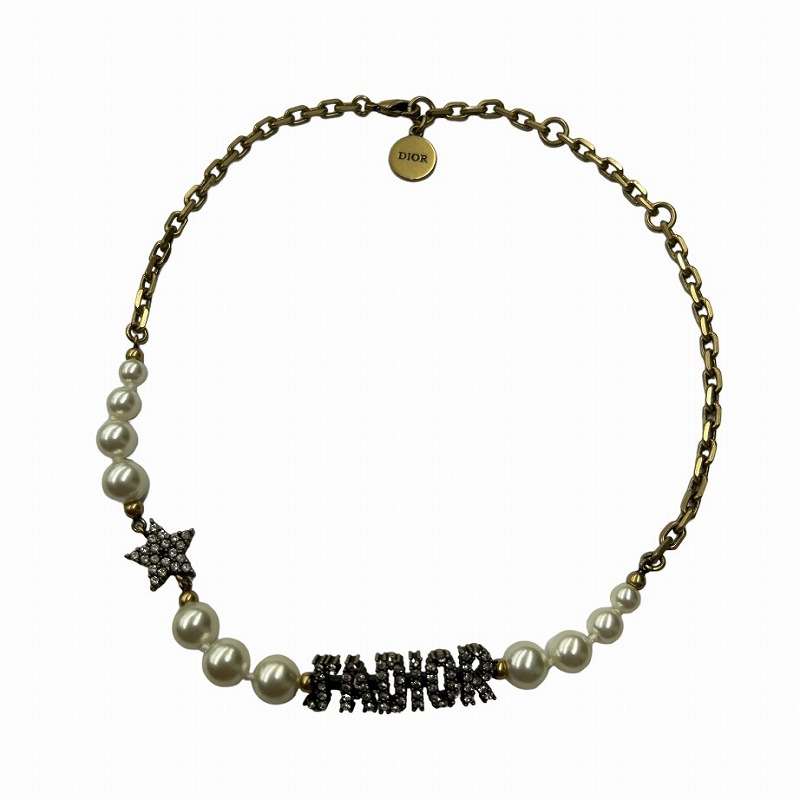 ジャディオール レジンパール ストーン チェーン チョーカー  