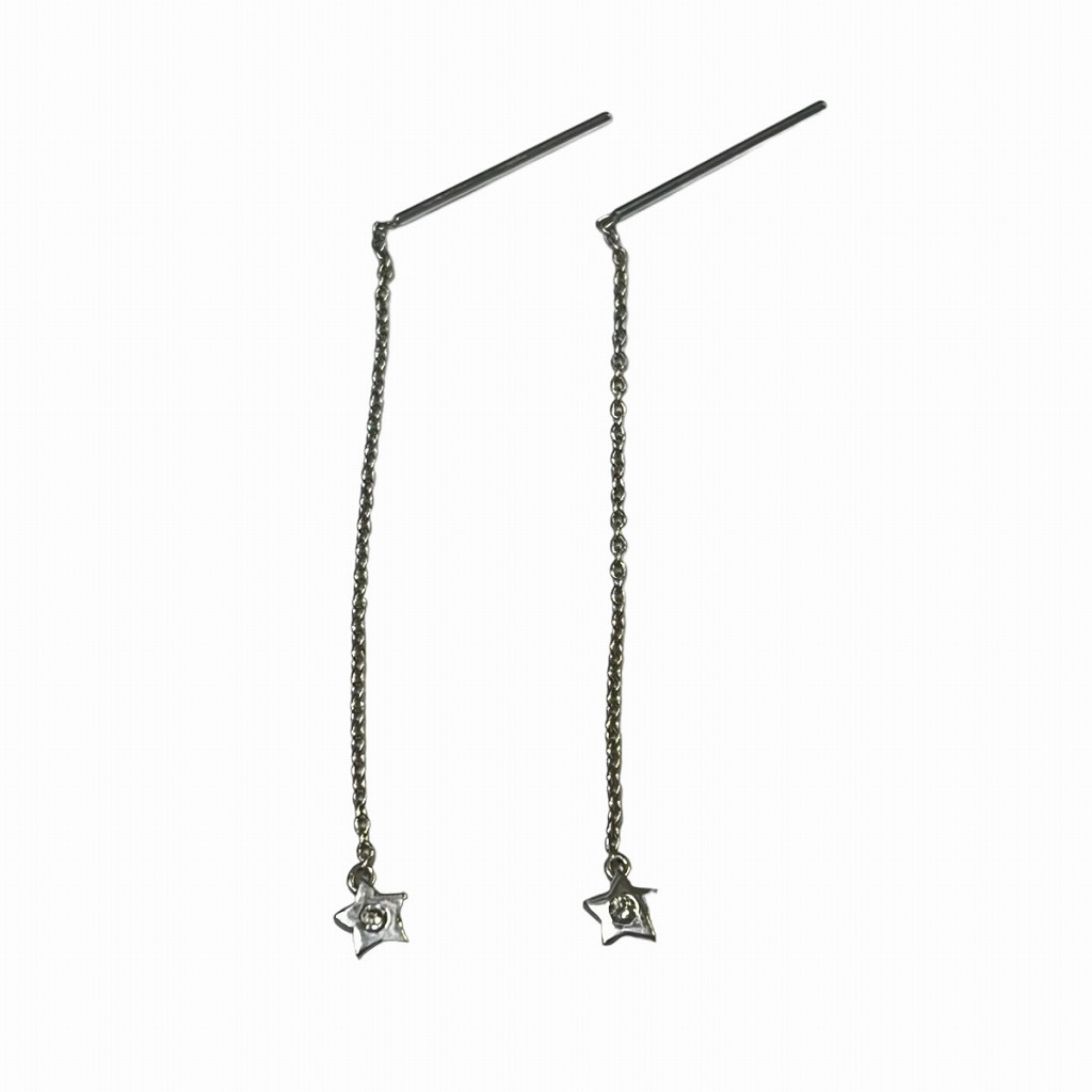 スタージュエリー STAR JEWELRY K18WG 0.01ct ダイヤモンド スター 