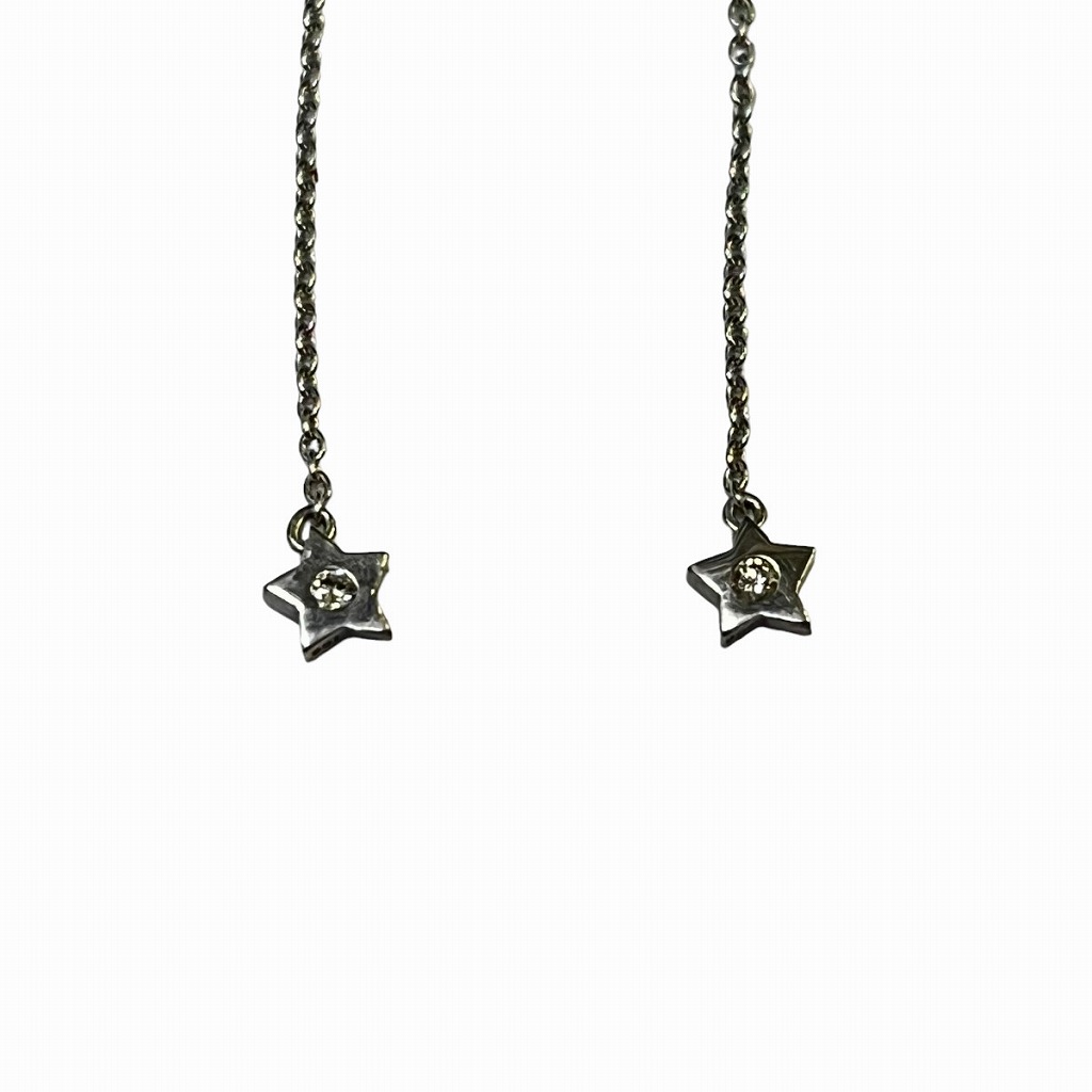 スタージュエリー STAR JEWELRY K18WG 0.01ct ダイヤモンド スター