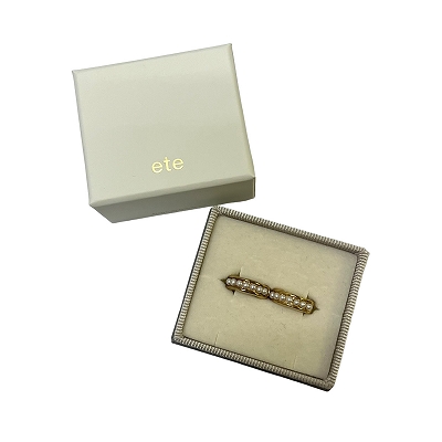 エテ ete SV925 ハグカフ リバーシブル パール イヤーカフ ゴールド  