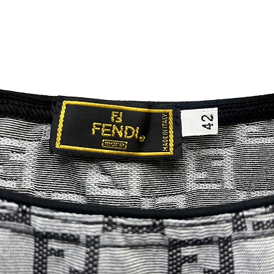 フェンディ FENDI ズッカ柄 ノースリーブ カットソー タンク