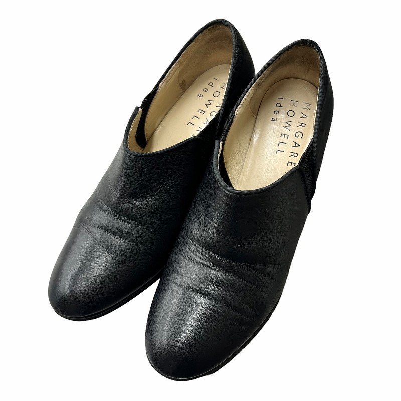 MARGARET HOWELL ブラックレザーシューズ 23cm MARGARET HOWELL ブラックレザーシューズ 23cm MARGARET HOWELL