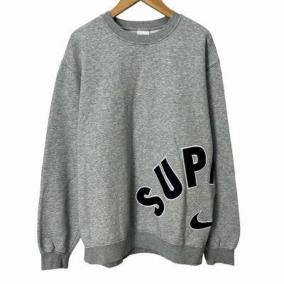 supreme スウェット トレーナー グレー アーチ