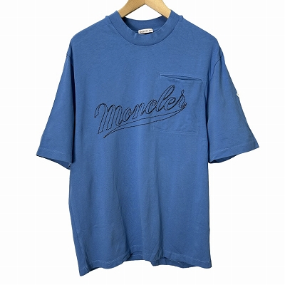 MONCLER ロゴ Tシャツ 青