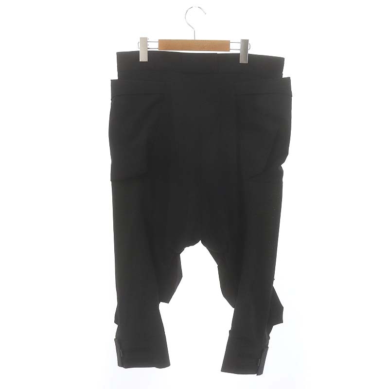 GANRYUジップデザインサルエルパンツ黒LウールガンリュウER-P017 GANRYUジップデザインサルエルパンツ黒LウールガンリュウER-P017 楽天