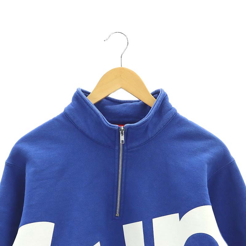 Supreme シュプリーム15AW ビックロゴ ハーフジップスウェット シュプリーム SUPREME 15AW BIG Sup Logo Half Zip Pullover