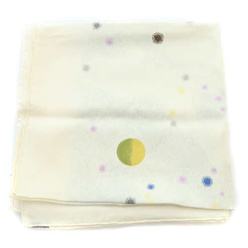 エルメス HERMES 天の川 LAVOIE LACTEE シルク スカーフ 白 ホワイト