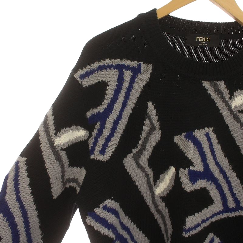 FENDI フェンディ 21AW FF フラグメント ウール ニット セーター