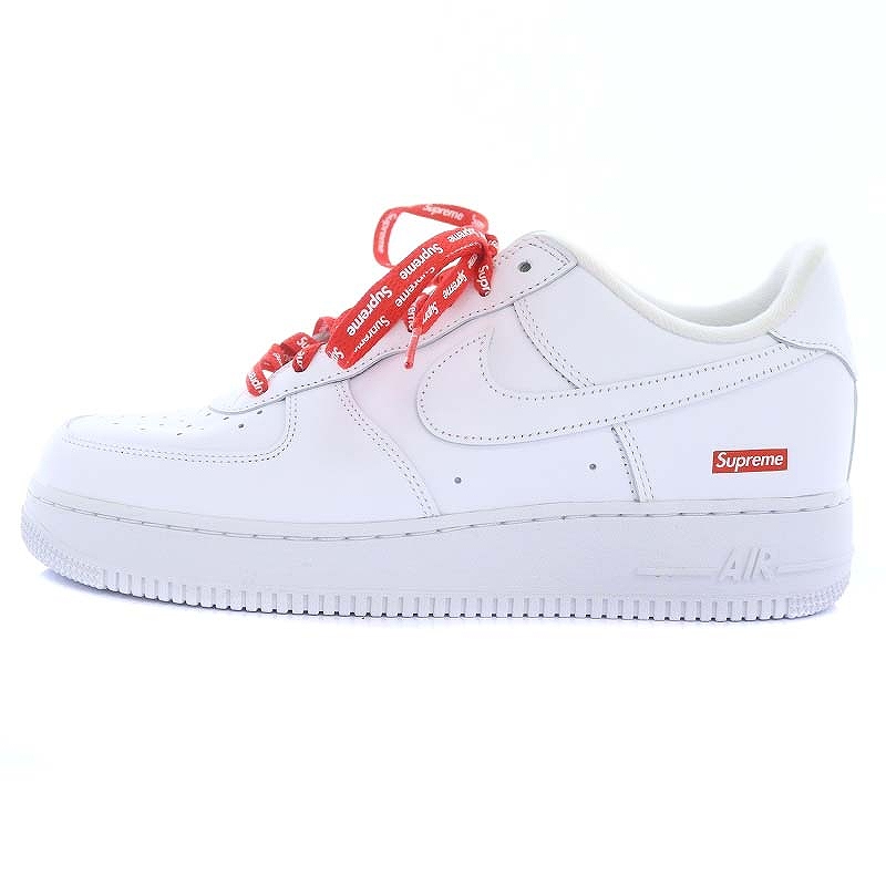 【28cm中古】Supreme ✕ ナイキ エアフォース1 ロー ホワイト Supreme シュプリーム CU9225-100 × NIKE AIR FORCE 1 Low SP