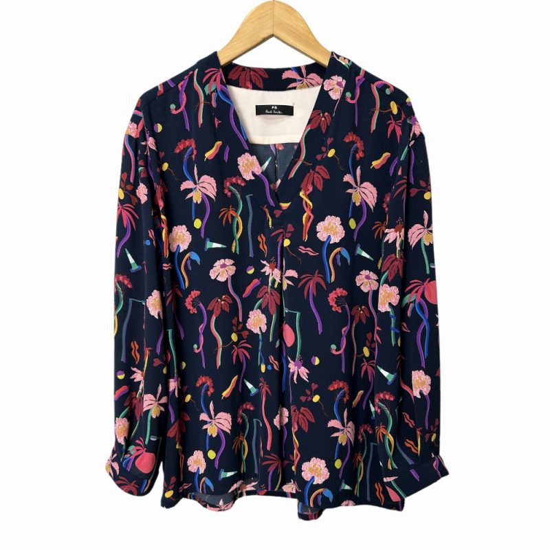 ピーエスポールスミス PS Paul Smith 長袖 ブラウス 花柄 ピーエスポールスミス PS Paul Smith 長袖 ブラウス 花柄