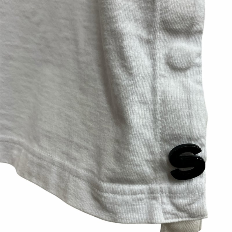 サカイ sacai SIDE LOGO TEE サイド ロゴ Tシャツ ピンズ 白 ホワイト 2 SCM-073 レディース サカイ sacai SIDE LOGO TEE サイド ロゴ Tシャツ ピンズ 白