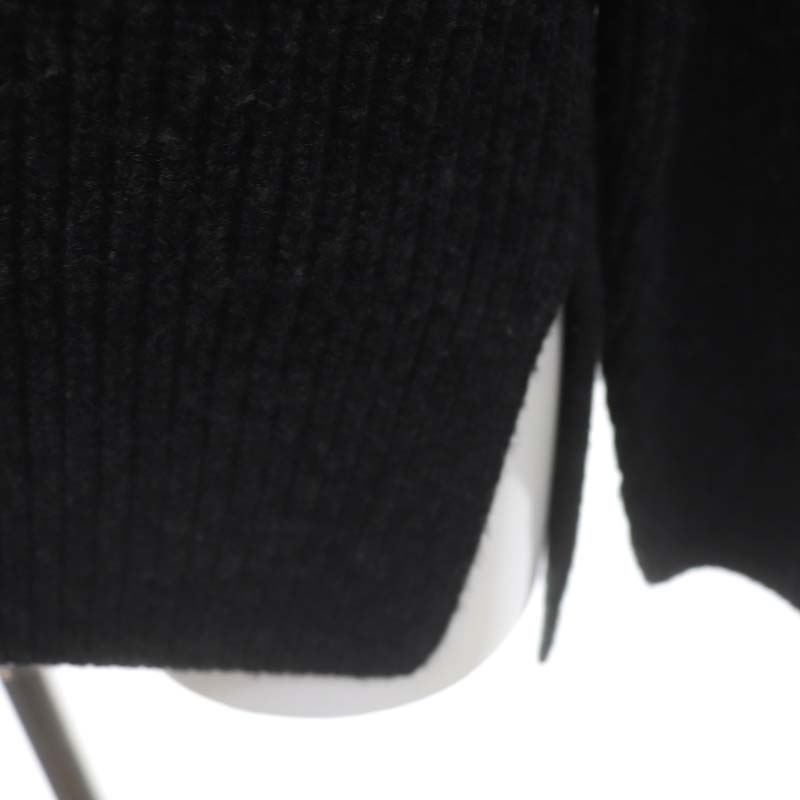 セオリー theory 23AW Lana Cash Karenia Tneck ボトルネックラインニット セーター 長袖 S チャコール ホワイト /DF ■OS レディース セオリー Theory 23AW Lana Cash Karenia Tneck ボトルネッ