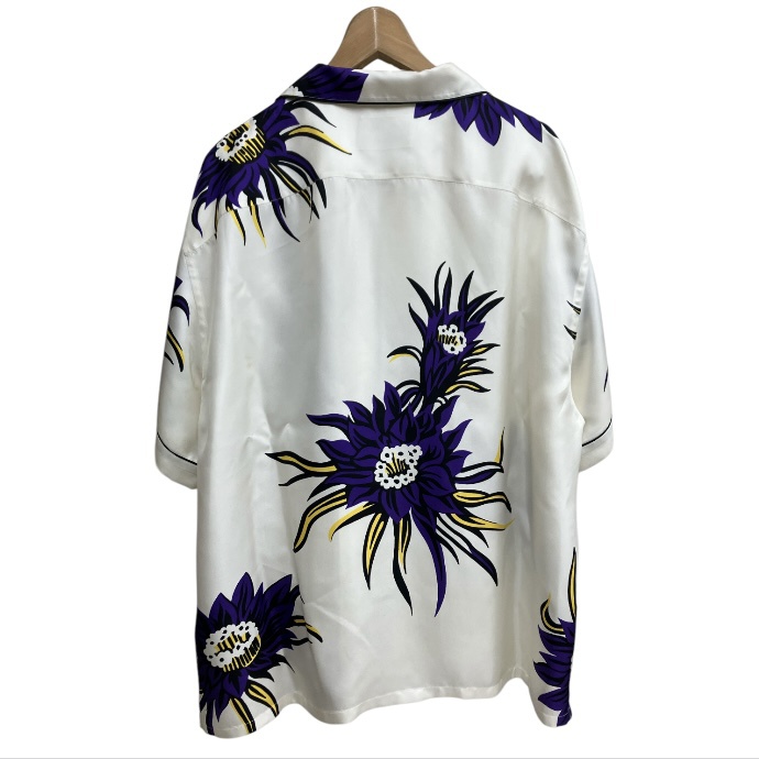 PRADA プラダ 花柄 シルク シャツ ブラウス プラダ PRADA 24AW FIORAL PRINT SILK SHIRT シルク シャツ 半袖