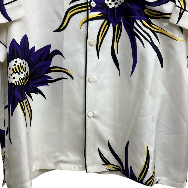 プラダ PRADA 24AW FIORAL PRINT SILK SHIRT シルク シャツ 半袖