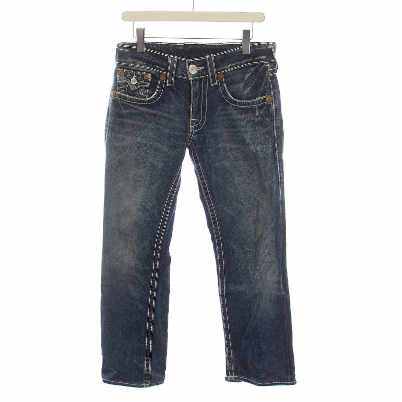 True Religion 白ステッチ デニムパンツ