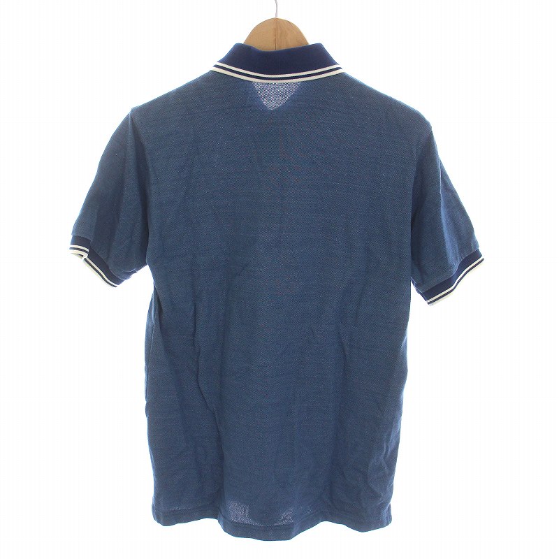 フレッドペリー FRED PERRY ポロシャツ 鹿の子 半袖 XS 青