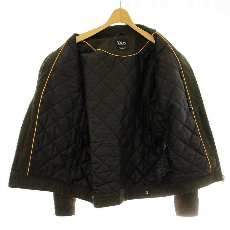 ザラ ZARA 80089348-4 ステンカラージャケット ブルゾン 中綿
