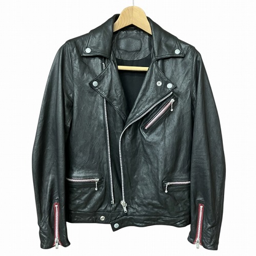 ヒステリックグラマーライダースジャケット ラムレザージャケット