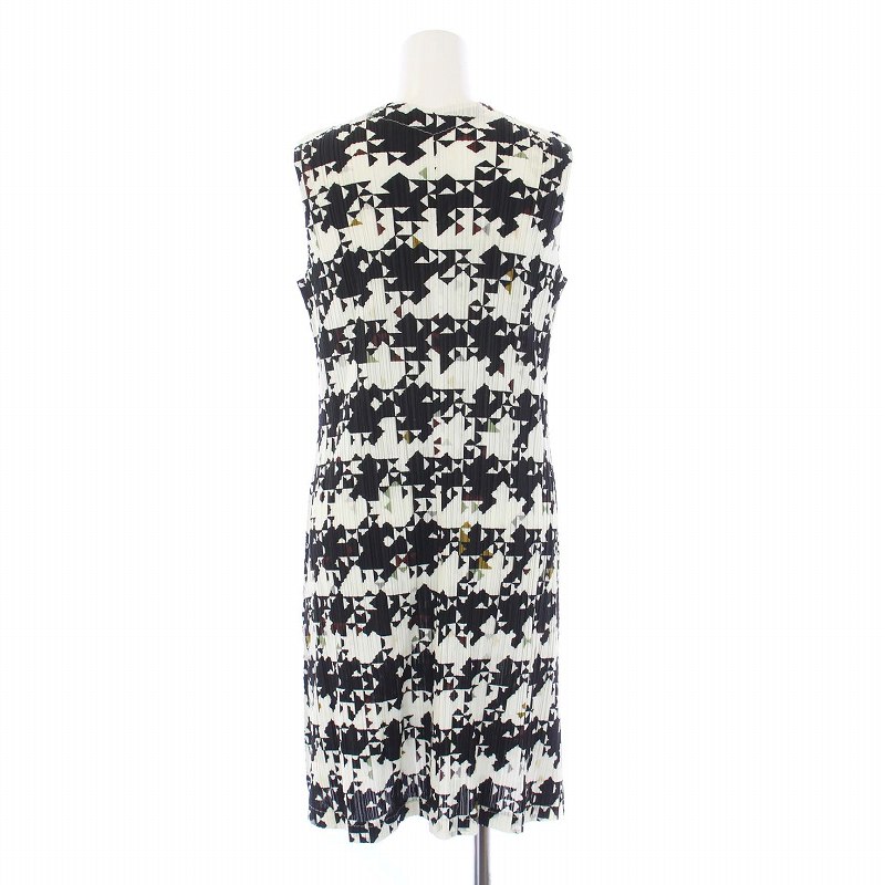 PLEATS PLEASE イッセイミヤケ ワンピース チュニック 白 3 プリーツ