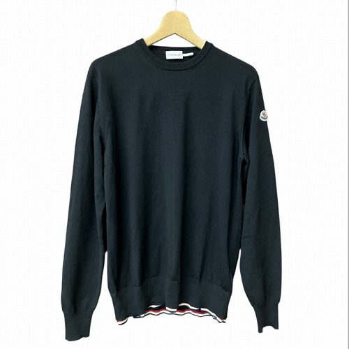 MONCLERモンクレール　ニット　セーター（ウール100%）メンズL モンクレール MONCLER maglione tricot girocollo ウール ニット