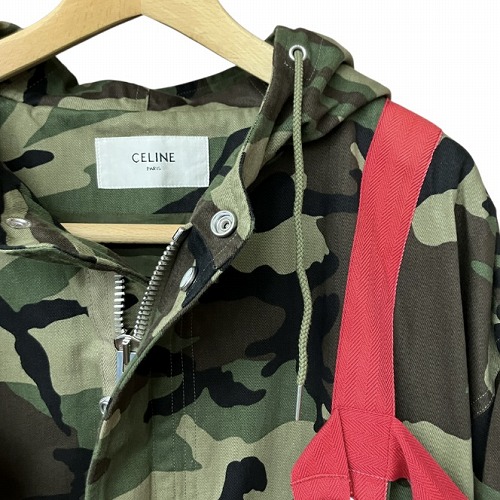 未使用品 セリーヌ CELINE 23SS ハーネス モッズコート 迷彩