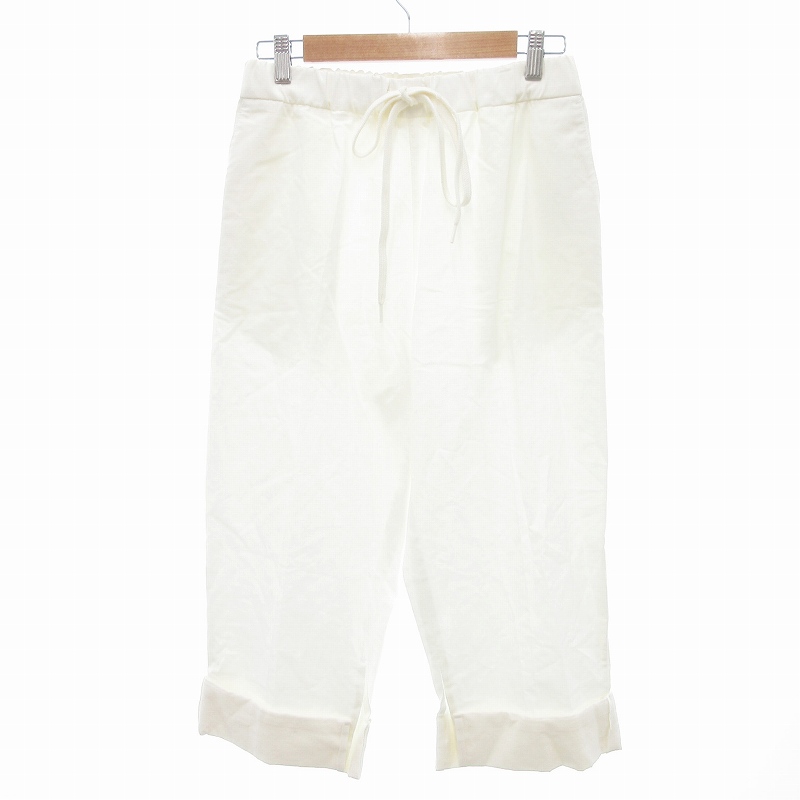 【中古】メゾンマルジェラ MM6 Maison Margiela 22SS イージーワイドレッグパンツ リネン混 38 白 ホワイト 52KA0340 エムエムシックス メゾンマルジェラ MM6 Maison Margiela 22SS