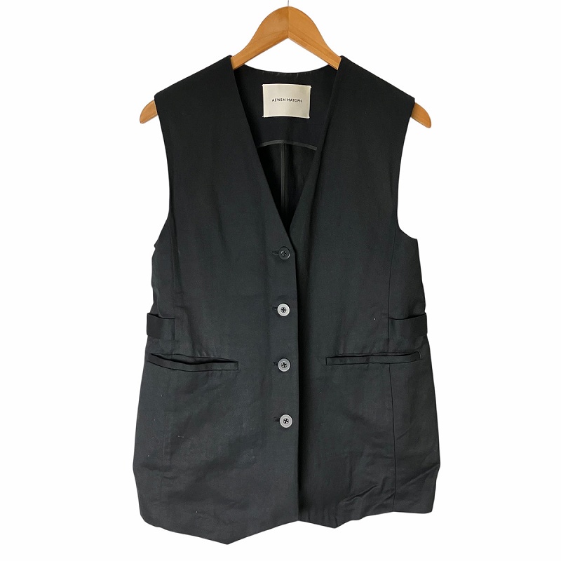 AEWEN MATOPH ジレ AEWEN MATOPH パワーショルダーストライプジレ 楽天