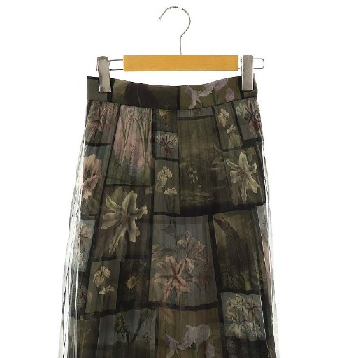 アメリヴィンテージFLOWER PATCHWORK PLEATED SKIRT Ameri（アメリ）の「FLOWER PATCHWORK PLEATED SKIRT（スカート）」 - WEAR